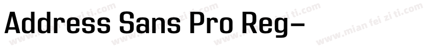Address Sans Pro Reg字体转换